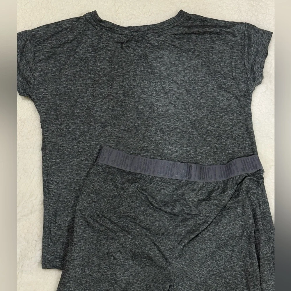 Juicy Couture pajama pants set PJ’s gray jogger style - Picture 6 of 6